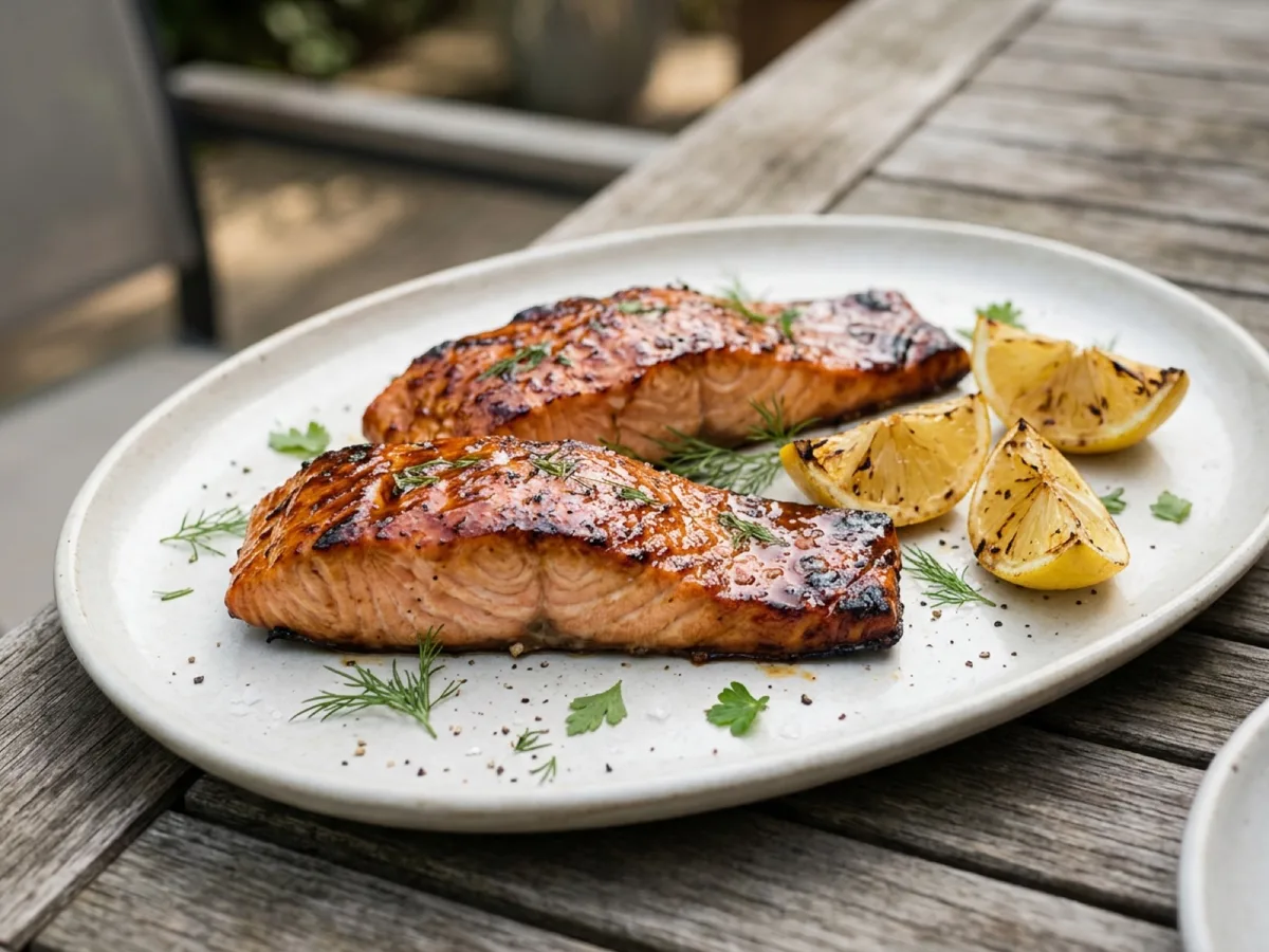 BBQ-laxfiléer — receptbild