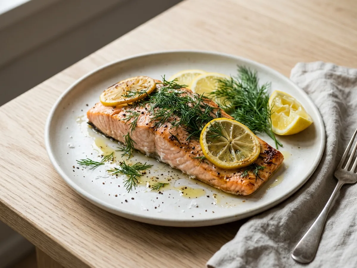 Lax med citron och dill — receptbild