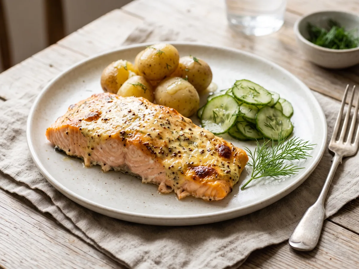 Lax med svensk senap — recipe photo